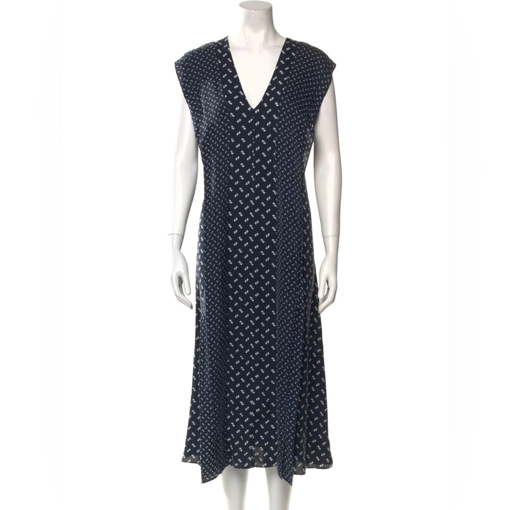 THEORY silk print dress Small